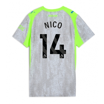 Billige Fotballdrakt Manchester City Nico Gonzalez #14 Replika Tredjedrakt Dame 2025-26 Kortermet